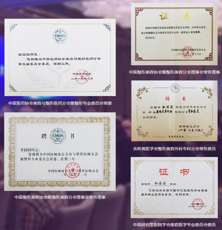 上海美莱杜医生荣誉证书